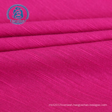 cheapest factory stretch crepe 95%rayon 5%spandex slub jersey knitted fabric